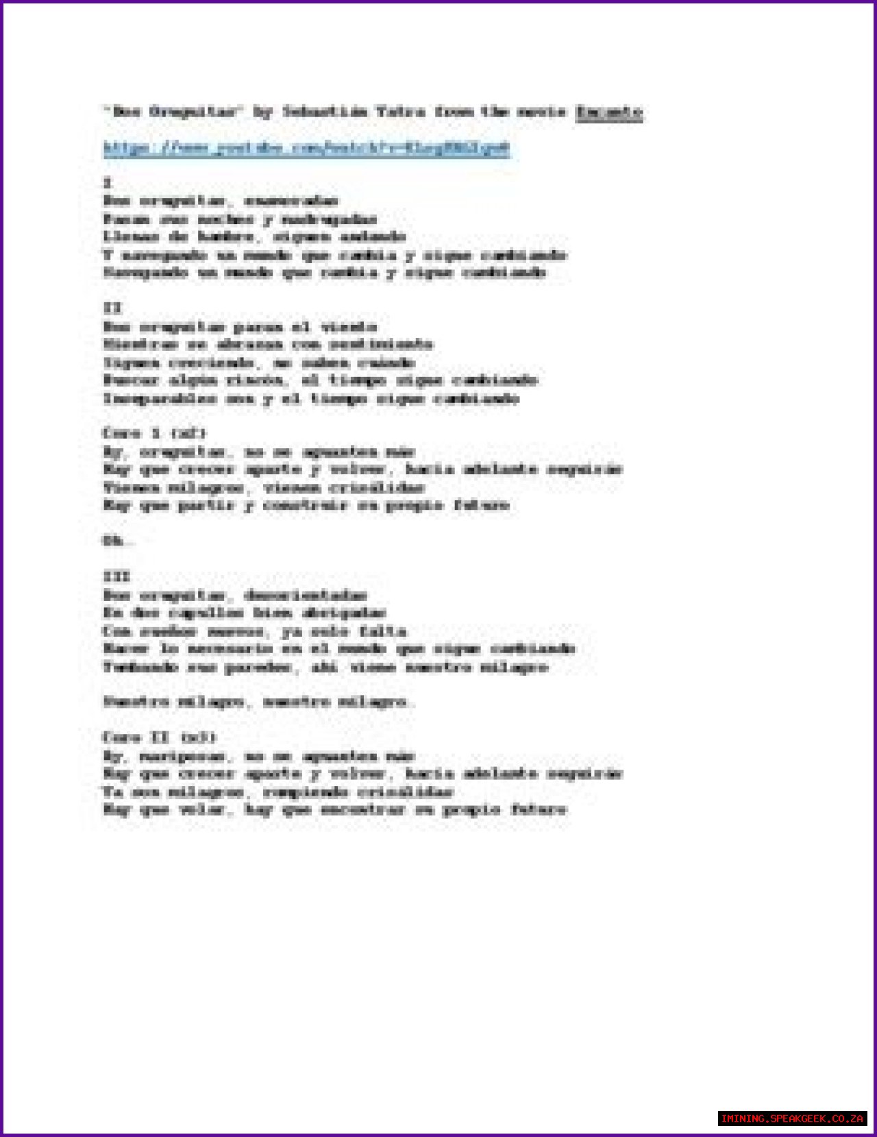 Dos Oruguitas Lyrics - Dos Oruguitas Translations