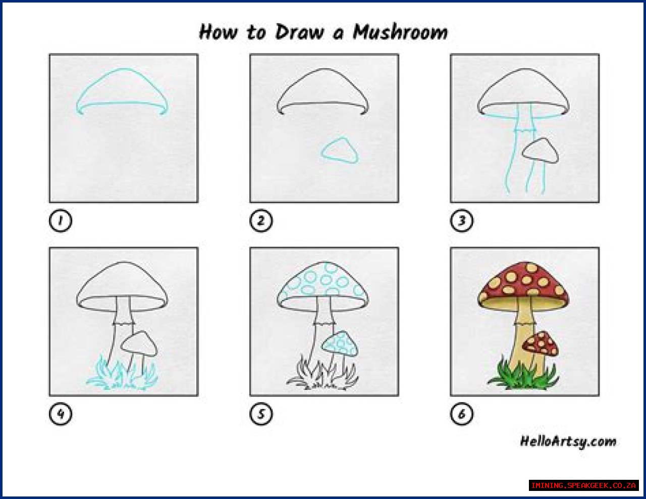 How to Draw a Mushroom