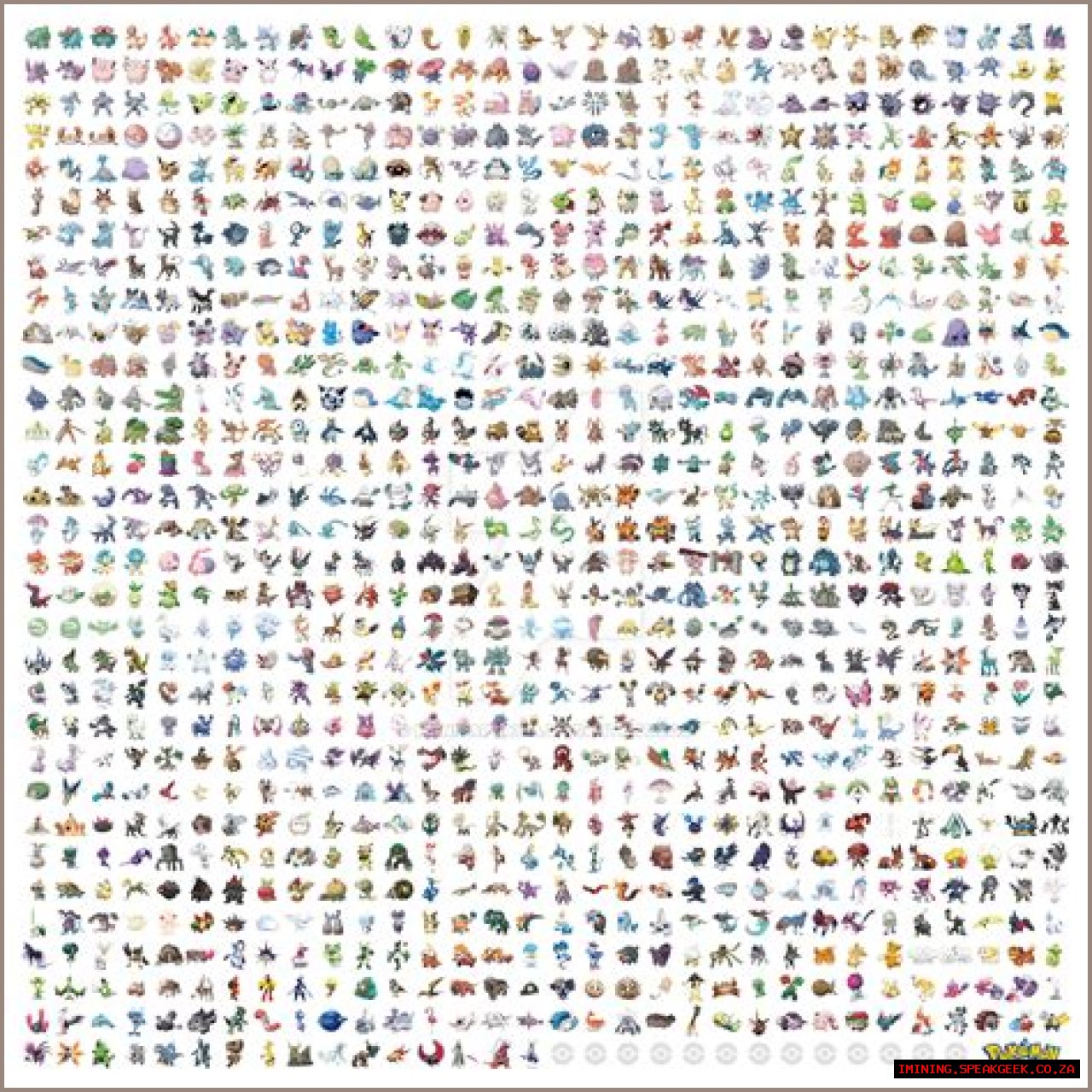List of Pokémon by National Pokédex number