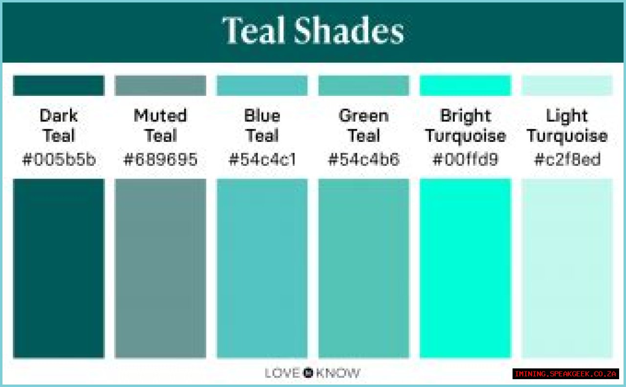Shades of Teal - How to Build Your Own Unique Teal Color Palette